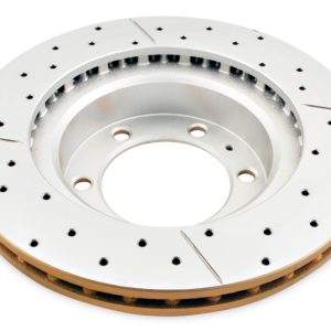 DBA 05-20 Toyota Tacoma (w/6 Lug Wheel & 4 Piston Clpr) Front Drilled & Slotted Street Series Rotor