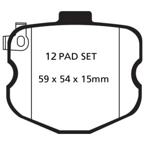 EBC 10-13 Chevrolet Corvette (C6) 6.2 Grand Sport Yellowstuff Front Brake Pads