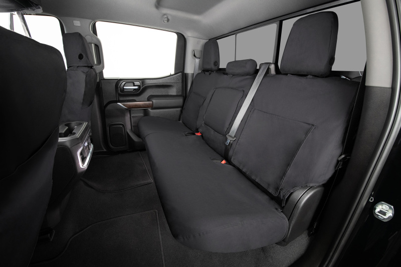 Covercraft 20-21 Dodge RAM Polycotton SeatSaver Custom Front Row Seat Covers - Charcoal - Image 10