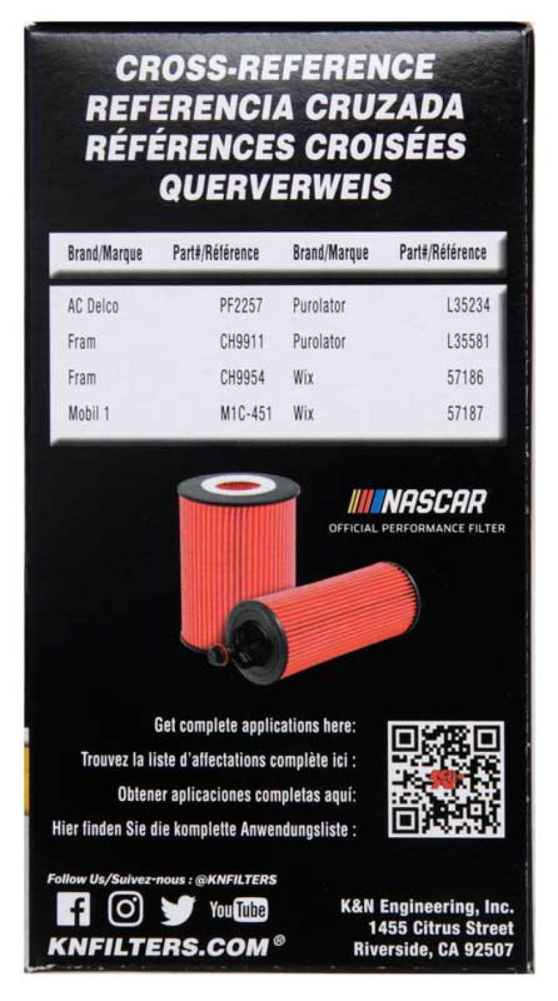 K&N 2018 Audi RS3 2.5L Cartridge Oil Filter - Image 6