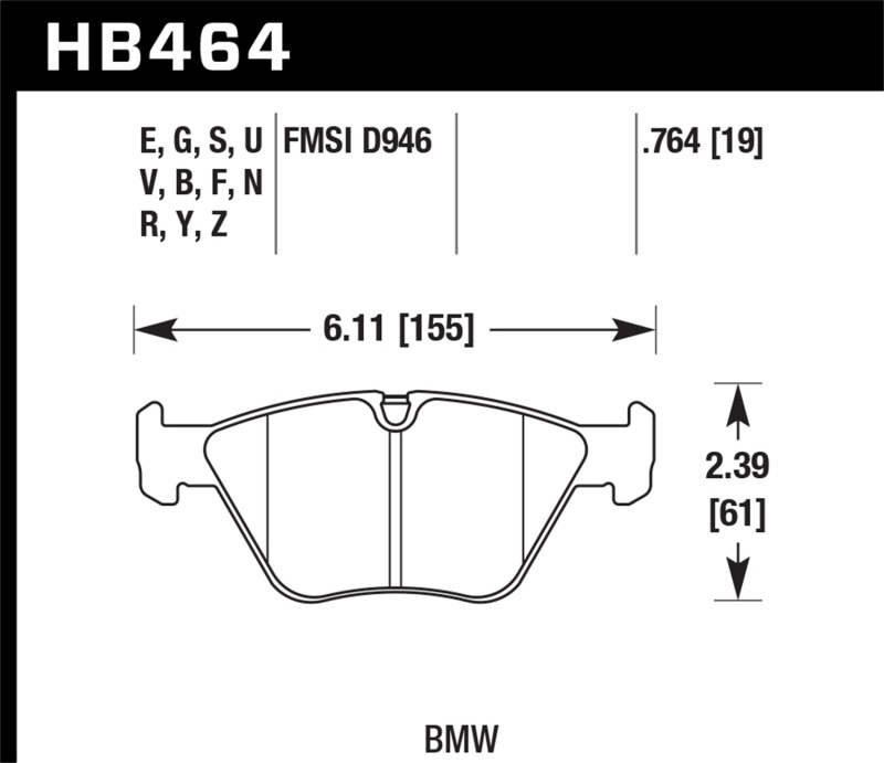 Hawk HP+ Street Brake Pads - Image 2