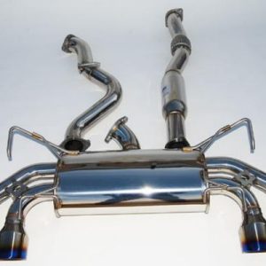 Invidia 08-11 STi Hatch / 11 WRX Hatch Dual Q300 Titanium Tip Cat-back Exhaust