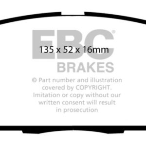 EBC 07-11 Acura CSX (Canada) 2.0 Type S Bluestuff Front Brake Pads