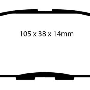 EBC 02 Infiniti G35 3.5 w/o DCS Bluestuff Rear Brake Pads