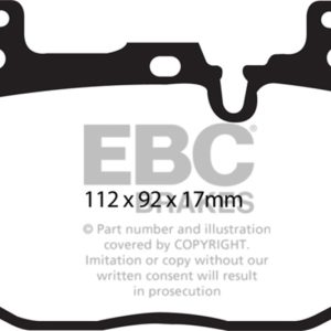EBC 14+ BMW 228 Coupe 2.0 Turbo Brembo calipers Greenstuff Front Brake Pads