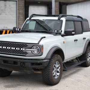 RealTruck 21-24 Ford Bronco 4dr VoltStep Electric Running Board Kit (No Drill) - Tex. Blk