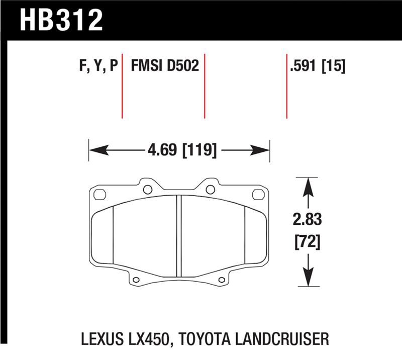 Hawk LTS Street Brake Pads - Image 10