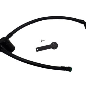 J&L 19-23 Chevy Silverado/GMC Sierra 1500 2.7L Passenger Side Oil Separator 3.0 - Black Anodized