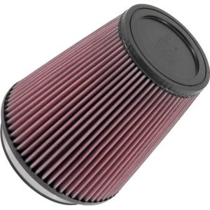K&N Filter Universal Rubber Filter 5 inch Flange 6 1/2 inch Base 4 3/8 inch Top 7 inch Height