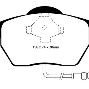 EBC 99-06 Audi TT 1.8 Turbo Redstuff Front Brake Pads