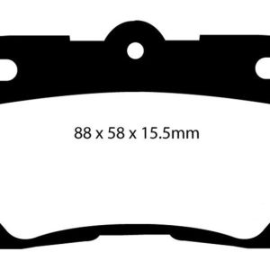 EBC 06-07 Lexus GS300 3.0 Yellowstuff Rear Brake Pads