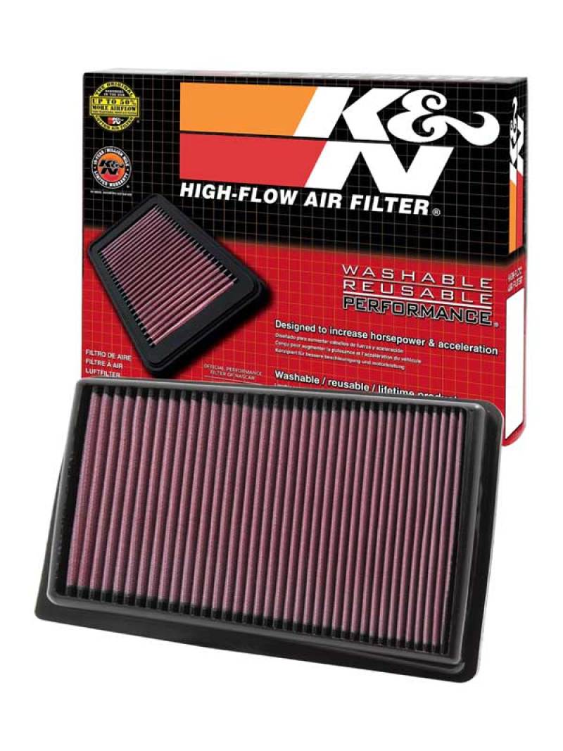 K&N 09 Hyundai Genesis 4.6L V8 Drop In Air Filter - Image 5