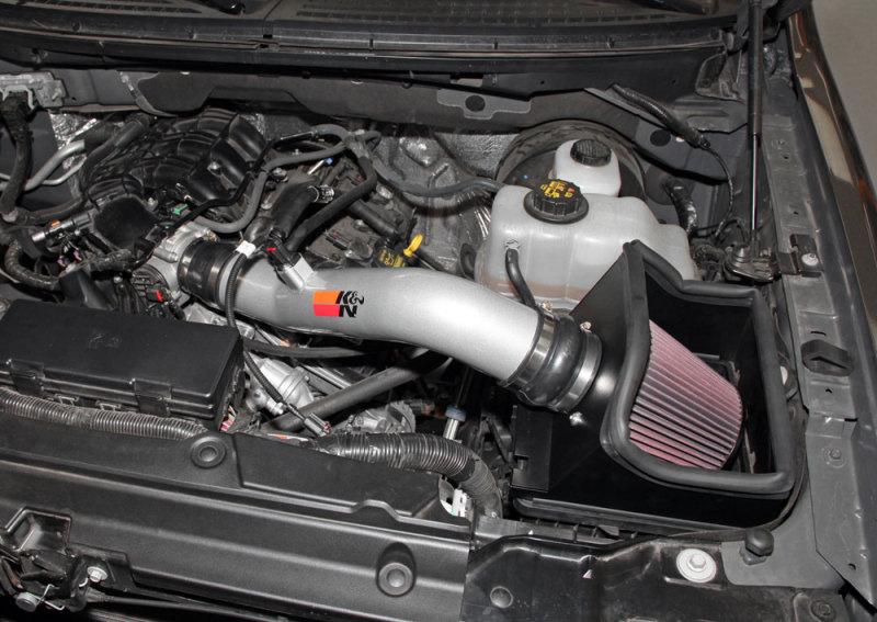 K&N 12-13 Ford F150 3.7L V6 Black High-Flow Performance Intake - Image 6