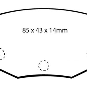 EBC 99-01 Hyundai Elantra 2.0 Yellowstuff Rear Brake Pads