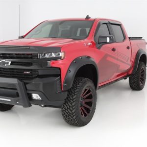Bushwacker 19-21 Chevrolet Silverado 1500 Pocket Style Flares 4pc - Black