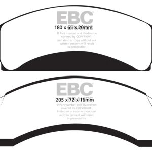 EBC 74-80 Chevrolet C30 (JB8) Yellowstuff Front Brake Pads