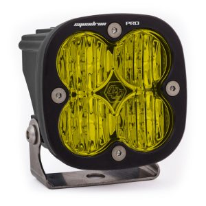 Baja Designs Squadron Pro Black Wide Cornering Pattern LED Light Pod - Amber