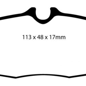 EBC 05-10 Ford Mustang 4.0 Yellowstuff Rear Brake Pads