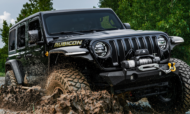Bushwacker 18-21 Jeep Wrangler JL (2-Door & 4-Door) Flat Style Flares 4pc - Black - Image 5