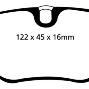 EBC 01-03 BMW 525i 2.5 (E39) Redstuff Rear Brake Pads