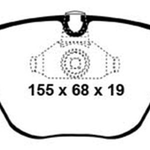 EBC 08-10 BMW M3 4.0 (E90) Redstuff Front Brake Pads
