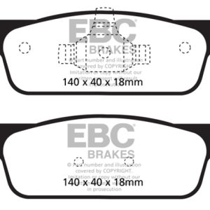 EBC 2016-2017 Smart Fortwo 0.9L Turbo Greenstuff Front Brake Pads