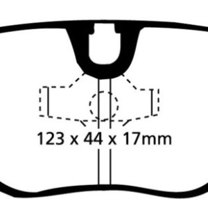 EBC 87-91 BMW M3 2.3 (E30) Yellowstuff Rear Brake Pads