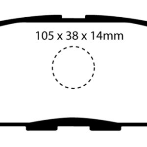 EBC 10-13 Infiniti FX35 3.5 Greenstuff Rear Brake Pads