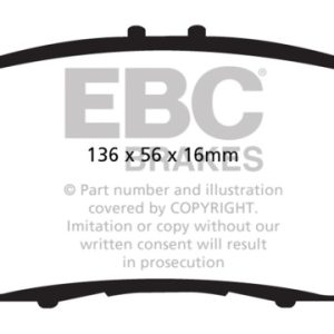 EBC 10-15 Honda CR-Z 1.5LL Hybrid Redstuff Front Brake Pads