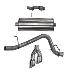 Corsa 2015-2020 Chevy Tahoe/GMC Yukon Cat-Back Exhaust Sport 3in Single Side Twin Polished 4in Tips