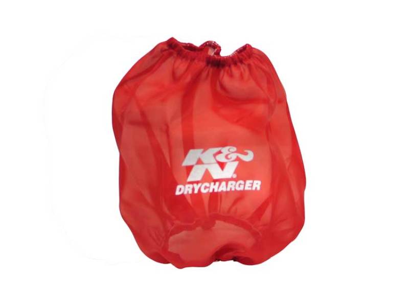 K&N Round Tapered Drycharger Air Filter Wrap Red 7.5in Base ID x 5in Top ID x 7.5in H - Image 2