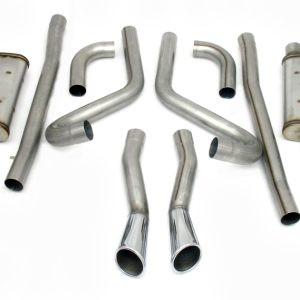JBA 65-66 Ford Mustang 260-428 409SS Dual Through Rear Valance Header Back Exhaust