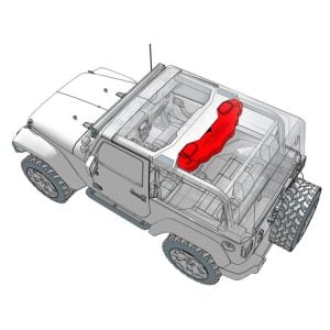 DS18 2018-23 Jeep JL/JLU/JT Fits 4x8in Speakers (Not Incl) 4 xPRO-TW4L & 1 x JL-SBARHARNESS Included