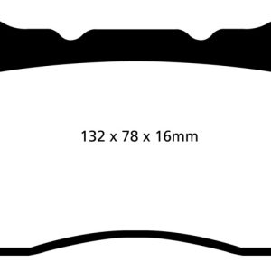 EBC 2016+ Cadillac CT6 2.0L Turbo Yellowstuff Front Brake Pads
