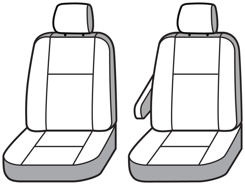 Covercraft 20-21 Dodge RAM Polycotton SeatSaver Custom Front Row Seat Covers - Charcoal - Image 5
