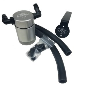 J&L 99-04 Ford Mustang SVT Cobra Passenger Side Oil Separator 3.0 - Clear Anodized