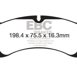 EBC 12-15 Porsche 911 (991) (Cast Iron Rotor only) 3.8 Carrera S Yellowstuff Front Brake Pads