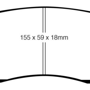 EBC 07-09 Acura RDX 2.3 Turbo Ultimax2 Front Brake Pads