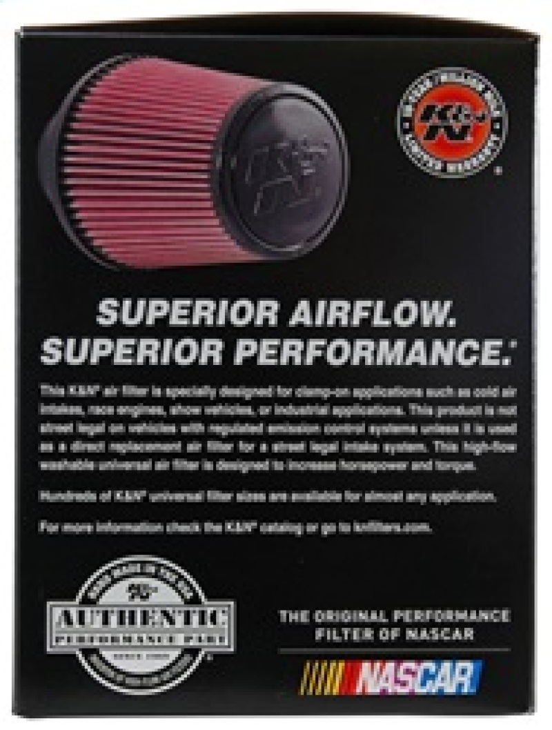 K&N Universal Air Filter (4in. Flange / 6in. Base OD / 4-5/8in. Top OD / 6in. Height) - Image 8