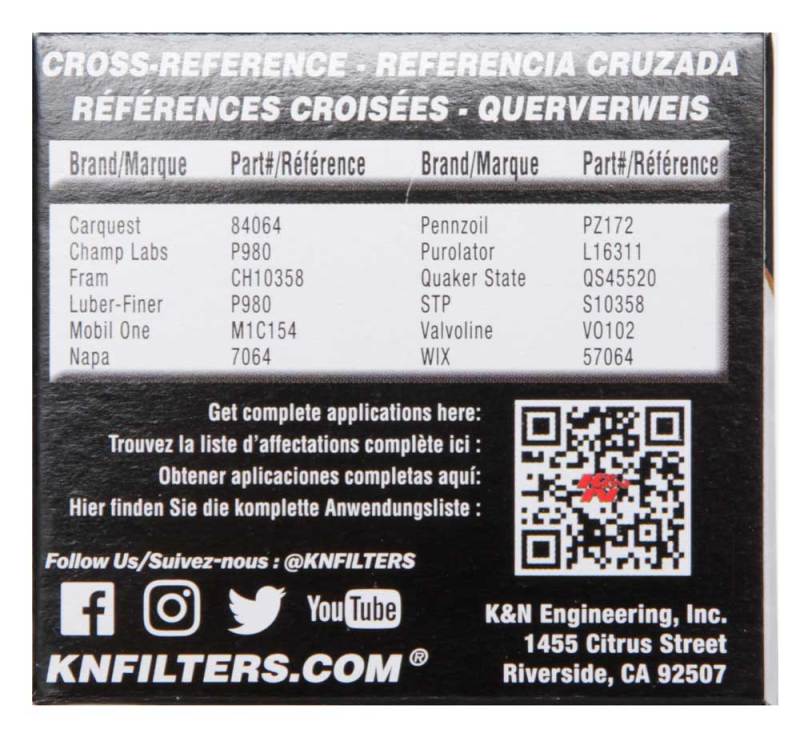 K&N Toyota / Lexus / Scion 1.50in OD x 2.25in H Oil Filter - Image 8
