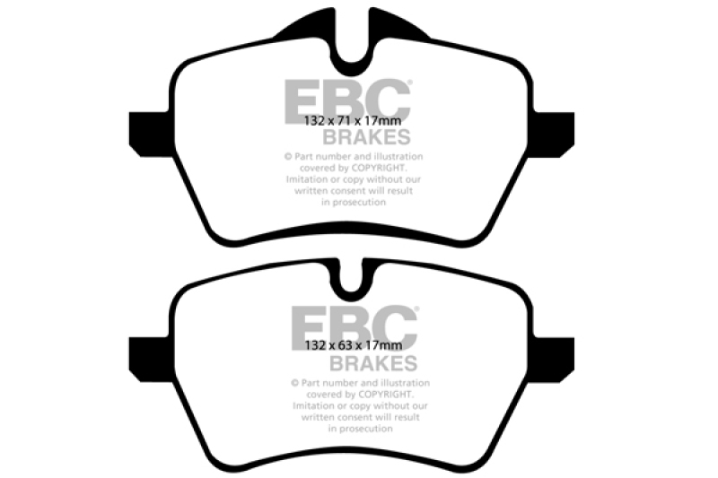 EBC 2007-2014 Mini Cooper S Hardtop (R56) 1.6L Turbo Bluestuff Front Brake Pads - Image 4