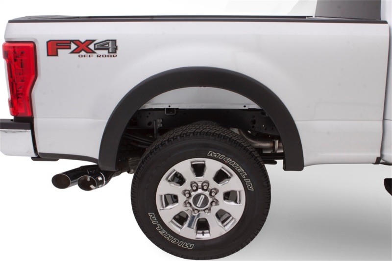Bushwacker 16-18 Nissan Titan XD Pocket Style Flares 4pc 78.0in Bed - Black - Image 4