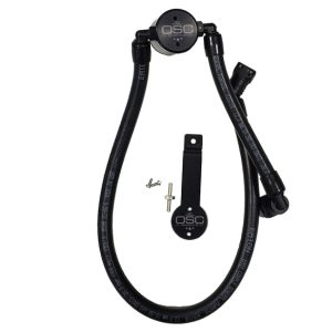 J&L Oil Separator 3.0 Passenger Side 2011-14 Mustang GT/12-13 Boss 302 Remote Mount - Black Anodized