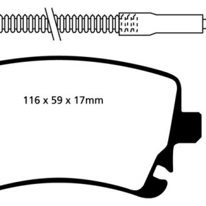 EBC 09-11 Audi A6 Quattro 3.0 Supercharged Yellowstuff Rear Brake Pads