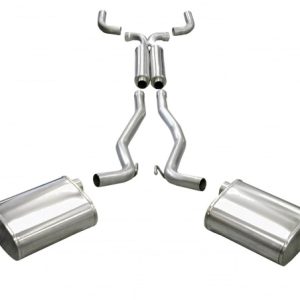 Corsa 2010-2015 Chevrolet Camaro Coupe SS 6.2L V8 Auto Polished Sport Cat-Back + XO Exhaust