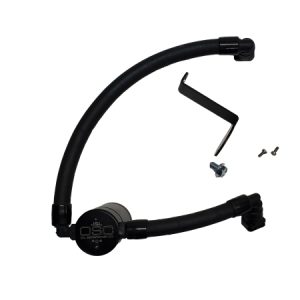 J&L 17-20 Lincoln Continental/MKZ 3.0L EcoBoost Passenger Side Oil Separator 3.0 - Black Anodized