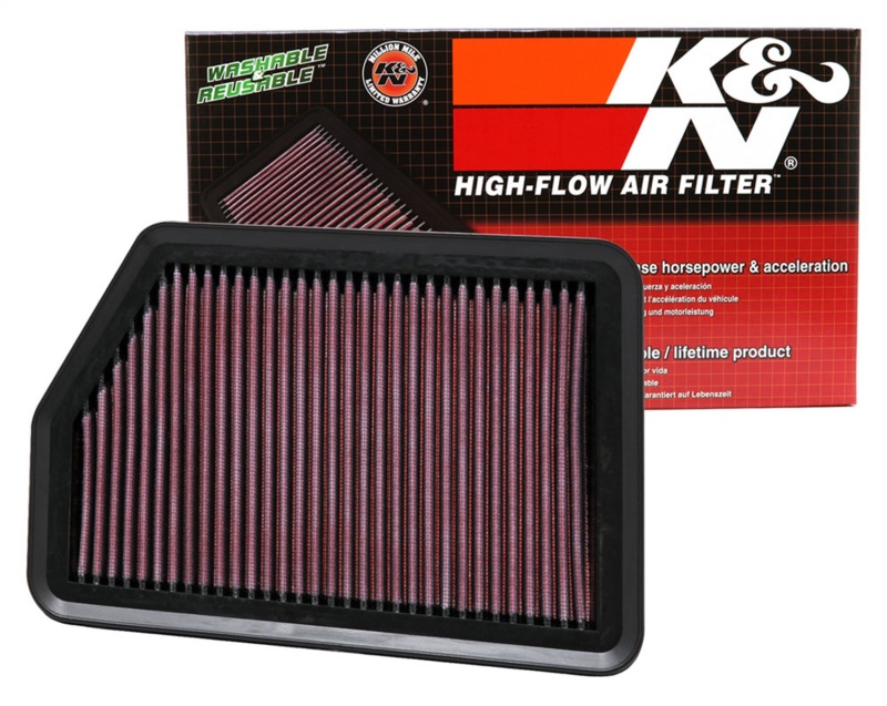 K&N 10-11 Hyundai Tucson 2.0/2.4L Drop In Air Filter - Image 7