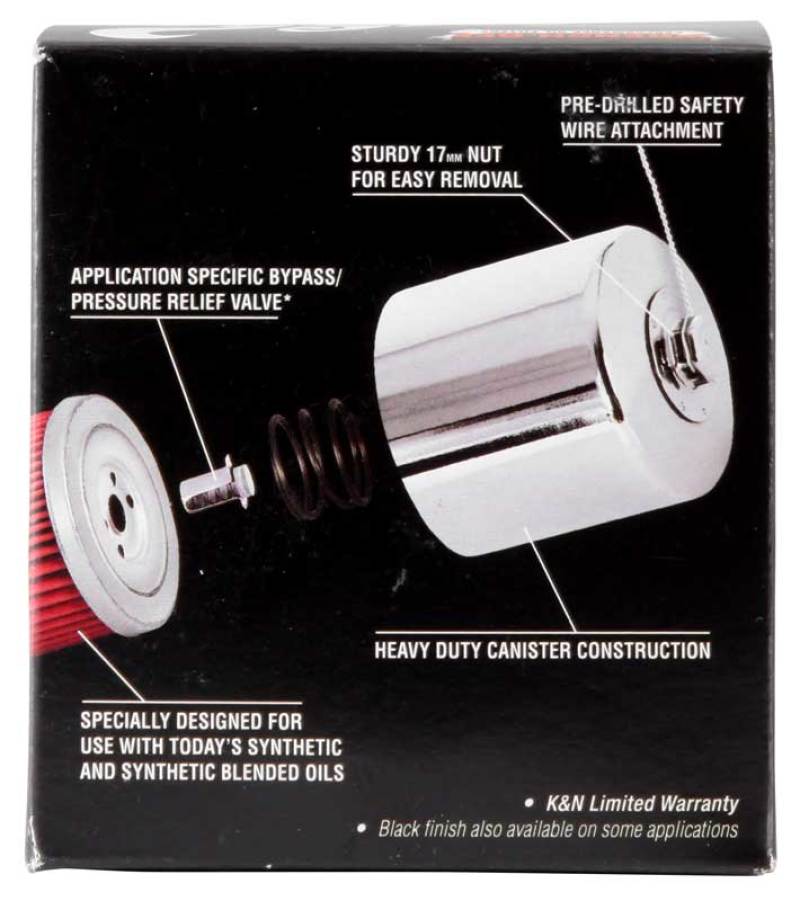 K&N Oil Filter Powersports Canister Chrome - Image 10