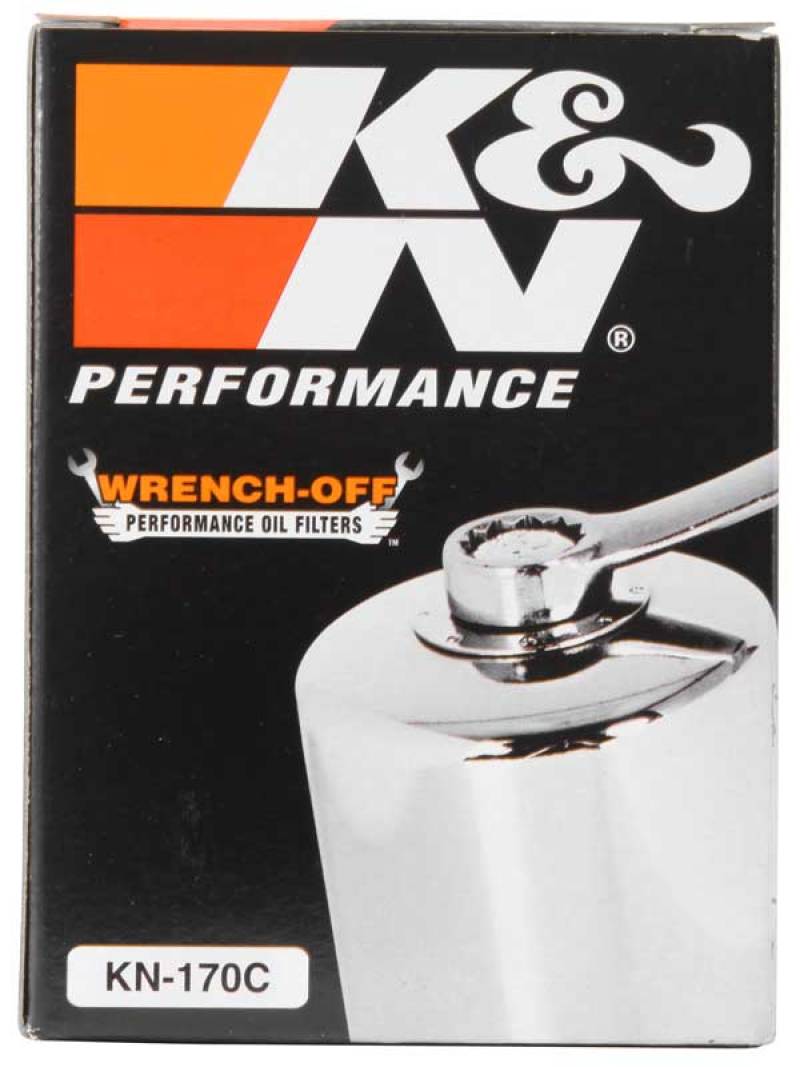 K&N Harley-Davidson 3in OD x 4.063in H Chrome Oil Filter - Image 5