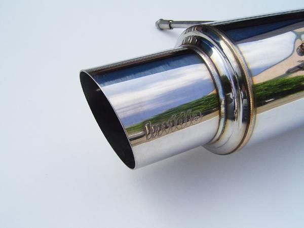 Invidia 02-07 WRX/STi 76mm N1 RACING Stainless Steel Tip Cat-back Exhaust - Image 2
